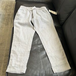 NEW Athleta Linen Bali Ankle Pant